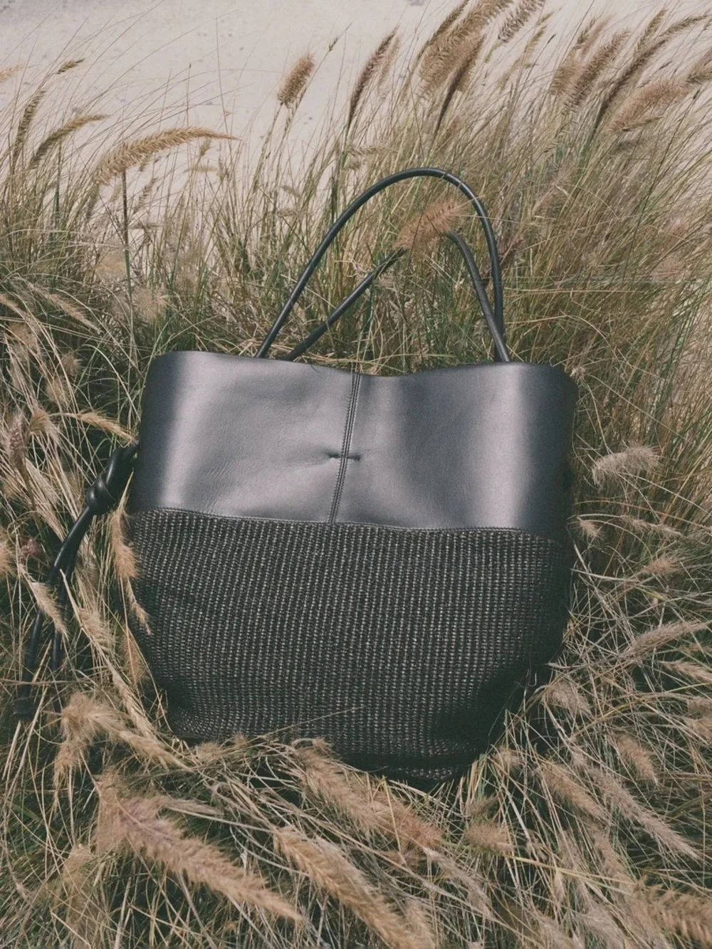 Pari Desai Calla Tote Black Leather / Canvas